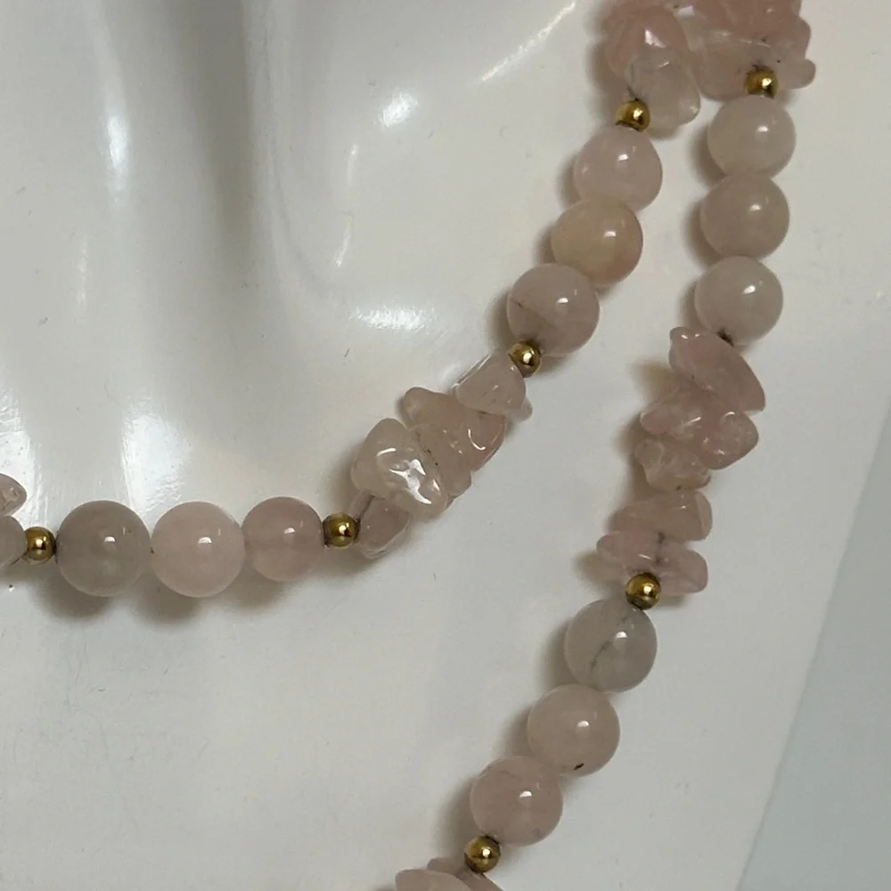 JADE Pink Beaded Necklace
